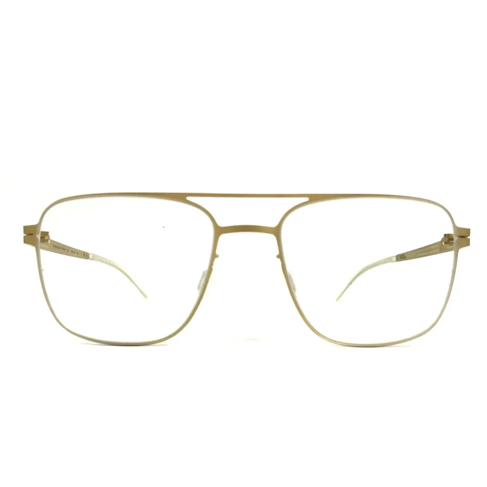 lool Eyewear Eyeglasses Frames KOSMO GD Matte Gold Square Full Rim 52-18-137